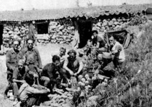 The Edgar André Battalion resting behind the front
