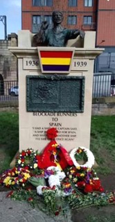 Monumentet 'Blockade-Runners for Spain' efter afsløringen – del af en fotoreportage af afsløringen af monumentet ‘Blockade-Runners to Spain’ i Glasgow 2. marts 2019