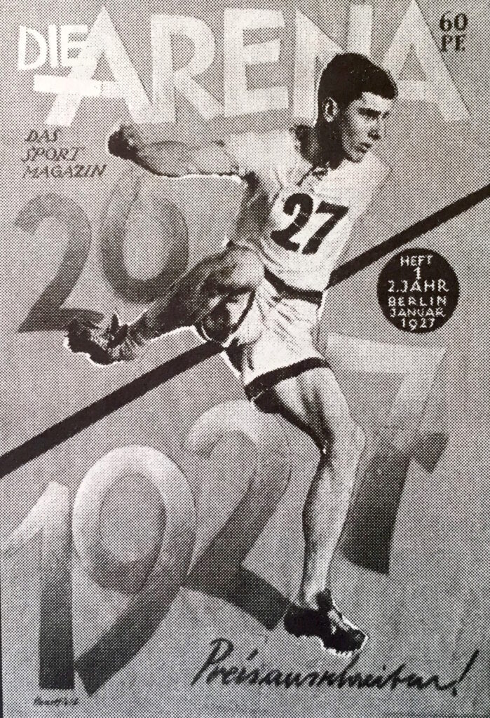 Photomontage: Cover of the sports magazine Arena, no. 1, January 1927