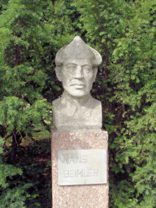 Hans Beimler memorial bust in Rostock