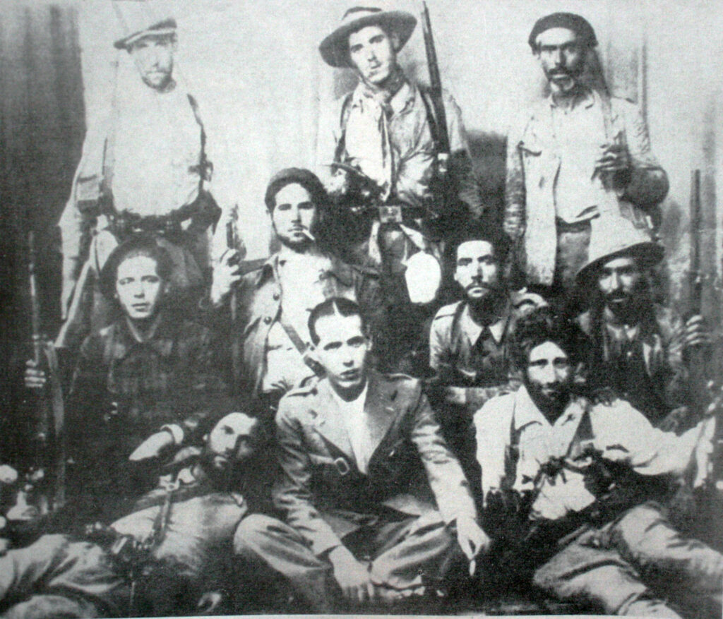En enhed fra den bulgarske bataljon under kommando af Ivan Bitsov, den Spanske Borgerkrig, 1937