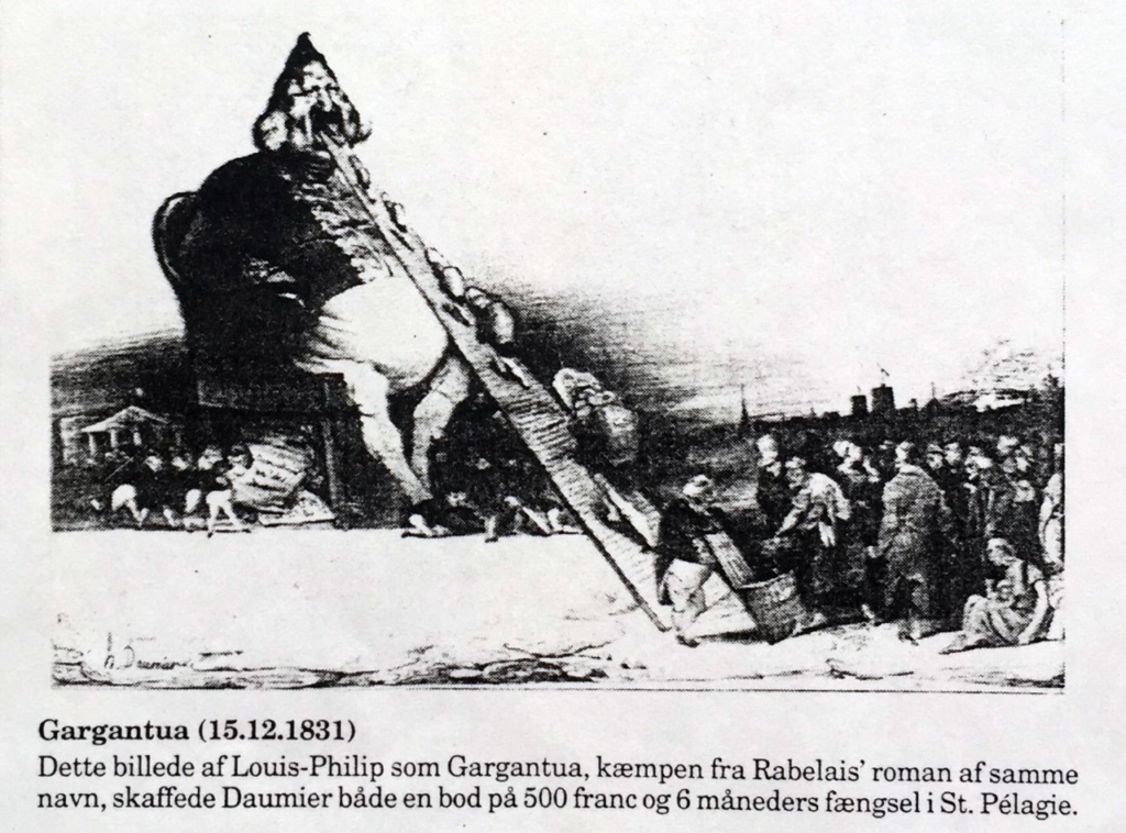 Karikatur af Honoré Daumier: Gargantua (1831)