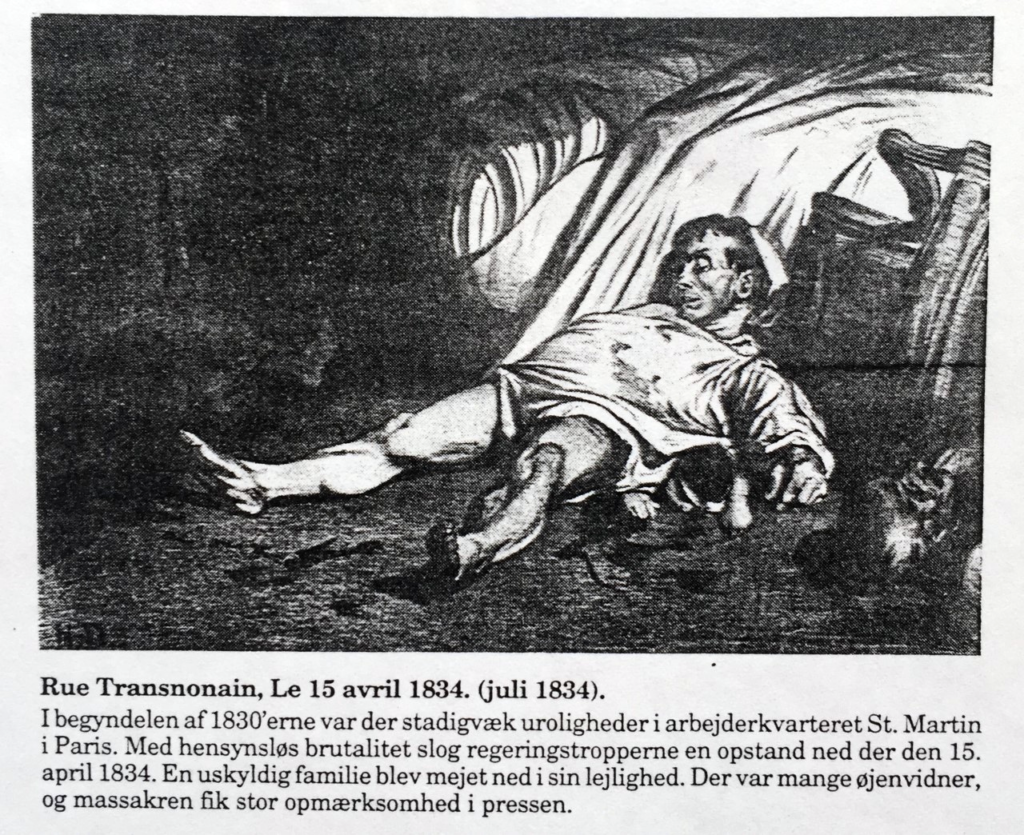 Honoré Daumier: Rue Transnonain, den 15. april 1834 (1834)